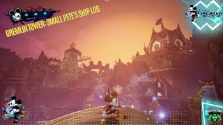 Gremlin Tower Small Petes ship log in Disney Epic Mickey Rebrushed walkthrough [upl. by Rotceh]