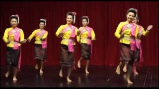 ฟ้อนกลองยาว Forn klorng yao long drum dance [upl. by Annalise]