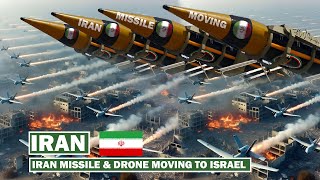 Movement of hundreds of Iranian drones and missiles towards Israel [upl. by Halbert253]