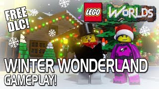 LEGO Worlds  Winter Wonderland Gameplay Free DLC New Biome [upl. by Tabor]