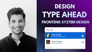 Design Autocomplete  Typeahead  Frontend System Design Guide [upl. by Aniluap115]