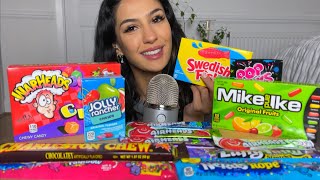 ASMR TRYING AMERICAN CANDY Kitone ASMR [upl. by Nolana743]