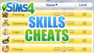 How To Cheat Skills Tutorial  The Sims 4 [upl. by Timmie]