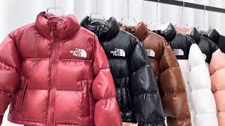 Actual shot of short womens down jacket [upl. by Nawram576]