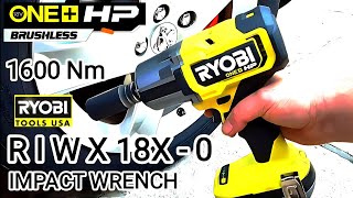 Hi torque impact wrench 1600Nm RYOBI RIWH 18X  0 ryobi impactwrench [upl. by Soracco]