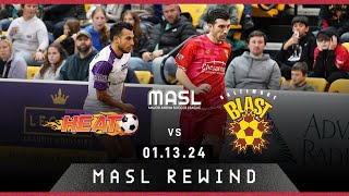 MASL Replay  Harrisburg Heat vs Baltimore Blast  011324 [upl. by Vikky]