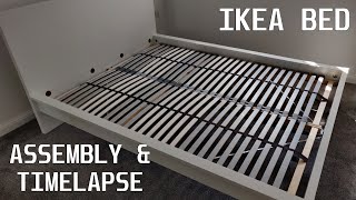 Ikea Bed Assembly Instructions and Time Lapse  How To [upl. by Sokin]