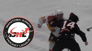 mjhl 202324 Manitoba Junior Hockey League Compilation Tilts [upl. by Nerual732]