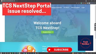 TCS NextStep Portal not working  TCS NextStep Portal resolved  TCS NextStep Portal login issue [upl. by Eirrem]