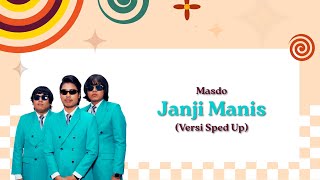 Masdo  Janji Manis Versi Sped Up Official Lyric Video [upl. by Salta169]