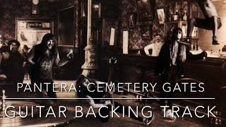 Pantera Cemetery Gates  Guitar Backing Track W Original Vocals [upl. by Pegg349]