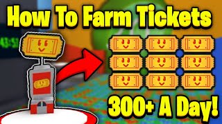 New Ticket Farming Method 300 Per Day  Bee Swarm Simulator [upl. by Harlin]