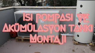 ISI POMPASI MONTAJI KURULUMU AKÃœMÃœLASYON TANKI MONTAJÄ° YAPTIK [upl. by Arem]