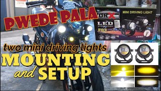 DRX MINI DRIVING LIGHT  MOUNTING AND SETUP  RAIDER 150 CARB [upl. by Arim914]