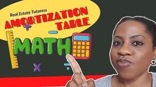 Amortization Table  Math Problems Illinois Real Estate Broker Exam Prep [upl. by Alenairam]