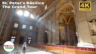 Saint Peters Basilica 4K Tour  The Vatican  with Captions [upl. by Tasiana51]