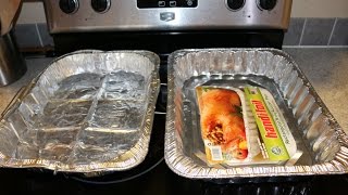 How to Fix Holes in Aluminum Turkey Pan Thanksgiving Christmas Emergency DIY Cooking [upl. by Oderf]