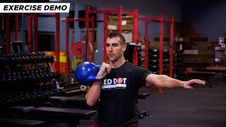 Kettlebell Single Arm Push Press  Exercise Demo [upl. by Avilo]