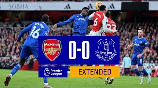 EXTENDED HIGHLIGHTS Arsenal 00 Everton [upl. by Aicilanna]