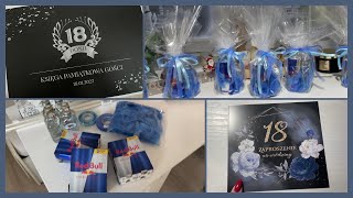 💙 ORGANIZACJA MOJEJ 18  Zaproszenia zakupy dekoracje🛍🎀 [upl. by Huxley]