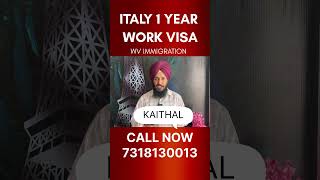 1 YEAR ITALY WORK PERMIT  LAST DATE NOV 2024 CALL NOW 7318130013 WvImmigration italy ItalyWork [upl. by Atinaej979]