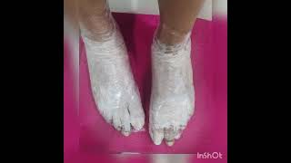 Paraffin pedicure wax treatment [upl. by Arobed486]