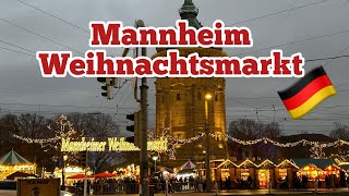 Weihnachtsmarkt Mannheim  Christmas Market 2023  Mannheim  Travel Vlog [upl. by Wyndham]