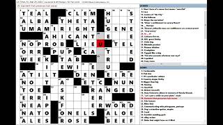 Los Angeles Times LAT Crossword Puzzle 03292024 [upl. by Ecirpac]