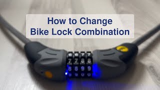 How to Change Bike Lock Combination [upl. by Ihsakat]