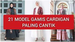 20 Model Baju Gamis Cardigan Kardi Panjang Modern Terbaru 20212022 Paling Cantik [upl. by Atalee133]