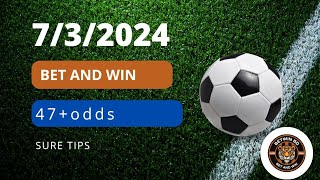 TODAY FOOTBALL PREDICTION  732024 jackpot prediction today Big odds winning tips bangla [upl. by Letney490]