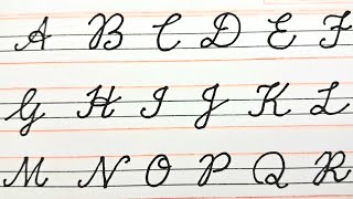 cursive writing capital letters A to Z for beginners Cursive writing कैसे लिखे cursivewriting [upl. by Inahteb366]