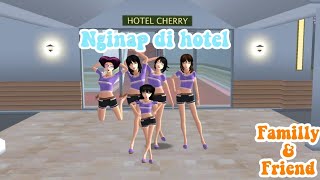 nginap di hotelFamillyampfriendDrama sakura school simulator [upl. by Ateikan782]