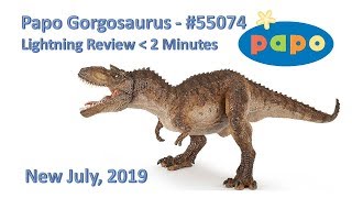 Papo Gorgosaurus  2019  Lightning Review [upl. by Lehplar]