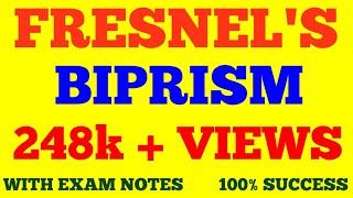 FRESNEL BIPRISM  INTERFERENCE  WAVE amp OPTICS  WITH EXAM NOTES [upl. by Aerdno]