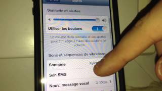 Changer sonnerie iphone  fontion iphone [upl. by Aredna]