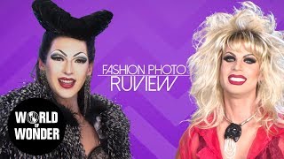 FASHION PHOTO RUVIEW Sarah Paulson Red Carpet with Violet Chachki amp Katya [upl. by Gardia]