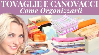 ORGANIZZAZIONE CASSETTO CANOVACCI E TOVAGLIE  CASA IN FORMA ep5 [upl. by Miranda]