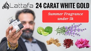 Lattafa 24 Carat White Gold Fragrance Review [upl. by Cleveland]