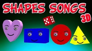 The Shapes Song  Shapes for children  Learn Shapes  Shapes Song Collection [upl. by Tymes]