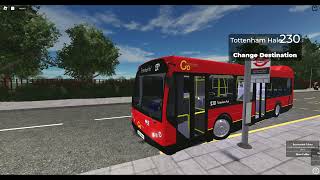 UpdateRoblox London amp East bus simulator Route 230 [upl. by Ahsekyt]