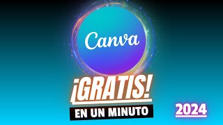 Como hacer para tener canva pro gratis 2024 en menos de 1 minuto [upl. by Othelia884]