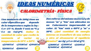 CALORIMETRÍA  TEMPERATURA  DILATACIÓN  FÍSICA  EJERCICIOS Nº 02 Y 03 TIPO EXAMEN DE ADMISIÓN [upl. by Scrope]