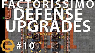 Red ammo defense  Factorio Factorissimo 10 [upl. by Ahsemad717]