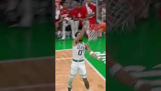 JAYSON TATUM WINDMILL DUNK 🤯 shorts [upl. by Siravrat]