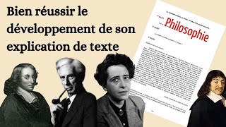 Méthode  Réussir le développement de son explication de texte en philosophie [upl. by Georgine]