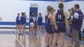 Basketball Bottineau downs Surrey on the road [upl. by Nahtanohj]