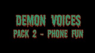 Demon voice prank audio pack  fun with phones  10 sound clips [upl. by Ortrud]