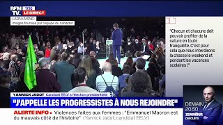 Retrouvez lintégralité du premier meeting de campagne de Yannick Jadot à Laon dans lAisne [upl. by Furgeson567]