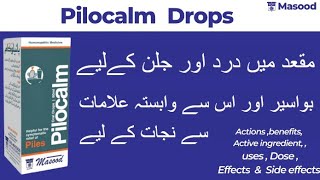 Masood Pilocalm Drops Homeopathic medicine benefits  Masood Pilocalm drops for piles [upl. by Buford]